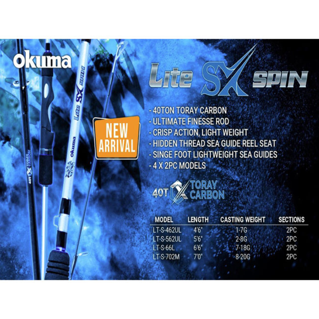 Rod Okuma Lite Sx Spin 7' M 2pc